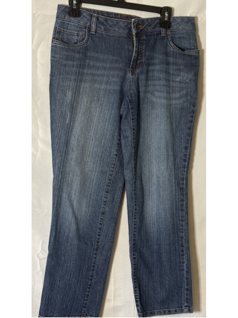 Sonoma Life Style Womens Size 6 Jeans Medium Wash Stretch Straight Leg Ankle Y2K